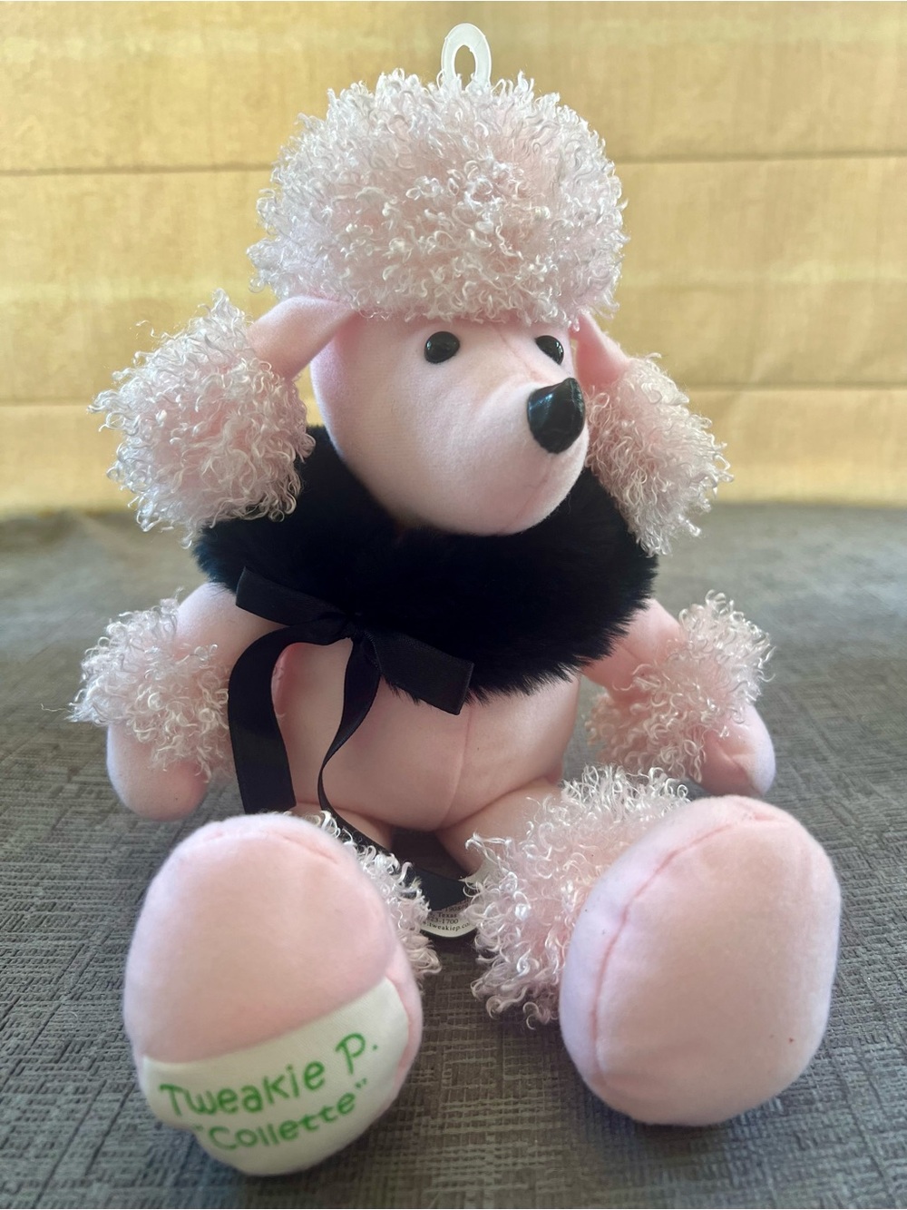 VTG 2005 Phebe Phillips Tweakie P Collette Pink Poodle Plush 14”